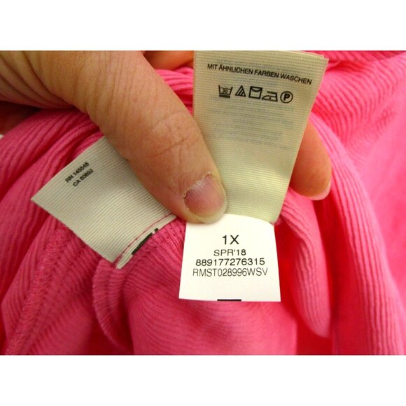 Rachel Roy Curvy Collection Plus Size Pink Ruffled Short Sleeve Top Size 1X NWT - Picture 8 of 16